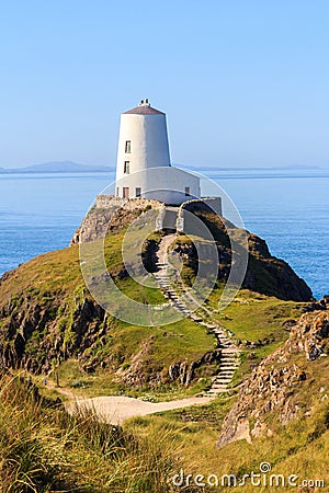 Steps up to lighthouse Stock Photo