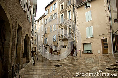 The stereet of Foix, France Stock Photo