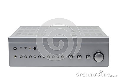 Stereo amplifier Stock Photo