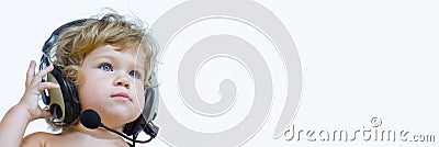 Stereo baby banner Stock Photo