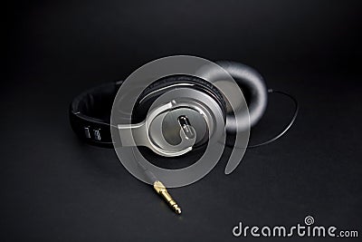 Stereo headphones Stock Photo