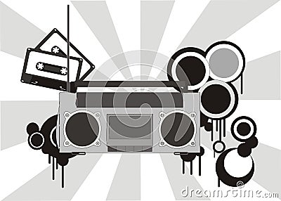 Stereo illustration Cartoon Illustration