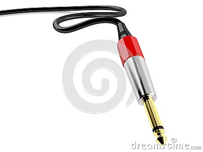 Stereo plug Stock Photo