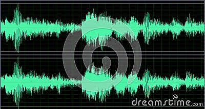 Stereo wave Stock Photo