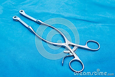 Sterile surgical instruments Stock Photo