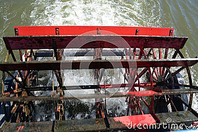 Sternwheeler paddle Stock Photo