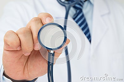 Stethoscope auscultation Stock Photo