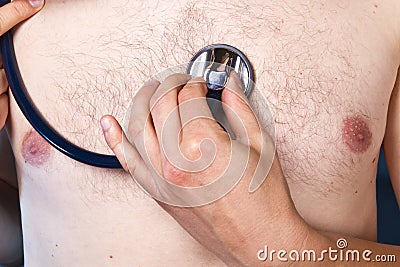 Stethoscope exam Stock Photo