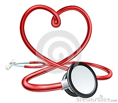 Stethoscope Heart Vector Illustration