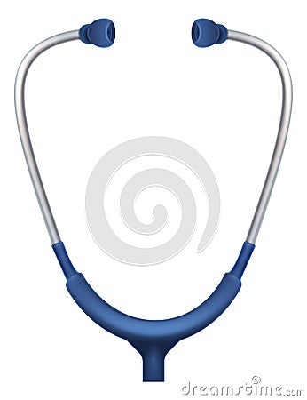 Stethoscope icon. Doctor symbol. Medical equipment for heart examination Vector Illustration