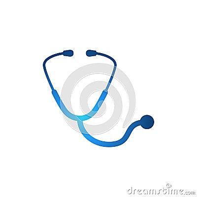 Stethoscope Icon - Medical & Health Care logo Ideas. Inspiration logo design. Template Vector Illustration. Isolated On White Vector Illustration