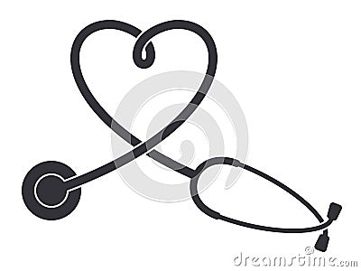 Stethoscope icon Vector Illustration