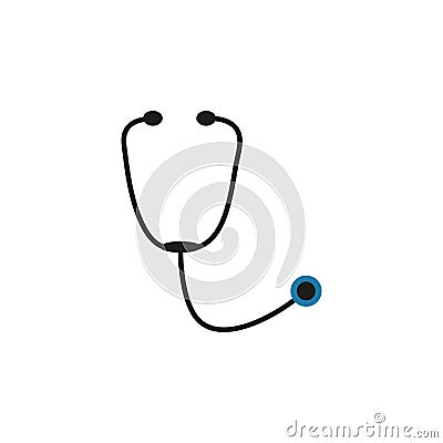 Stethoscope line icon vector illustration Vector Illustration