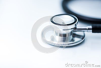 Stetoscope on white background Stock Photo