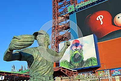 Steve Carlton Statue Editorial Stock Photo