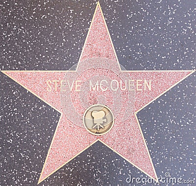 Steve mcqueen star Editorial Stock Photo