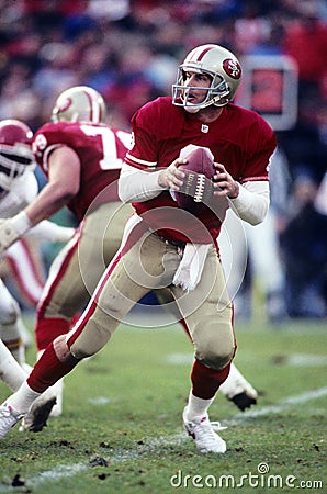 Steve Young of SF 49ers Editorial Stock Photo