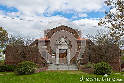 Stevens Memorial Library, North Andover, Massachusetts, USA Editorial Stock Photo