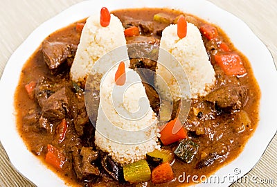 Stew with kuskus Stock Photo