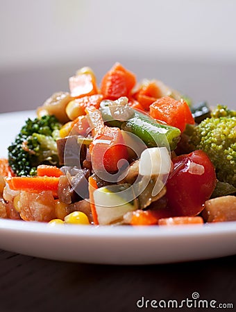 Stewed vegetables Stock Photo