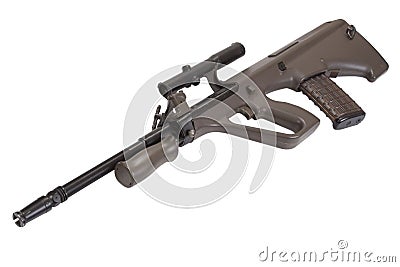 Steyer Aug assault rifle Stock Photo