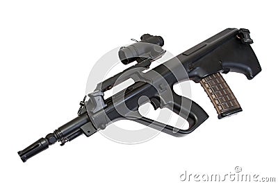 Steyer Aug assault rifle Stock Photo