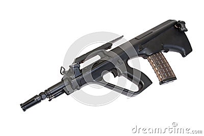 Steyer Aug assault rifle Stock Photo