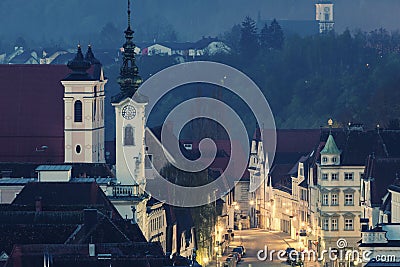 Steyr panorama Stock Photo