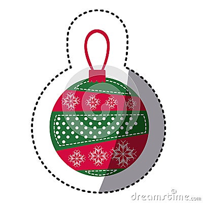 sticker cartoon garland christmas decoratives design Cartoon Illustration