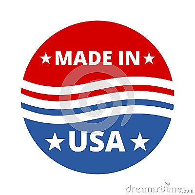 Sticker - Made in USA - Vector illustration Vector Illustration