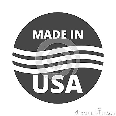 Sticker - Made in USA - Vector illustration Vector Illustration