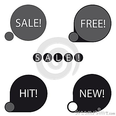 Stickers sale free new hit label Cartoon Illustration