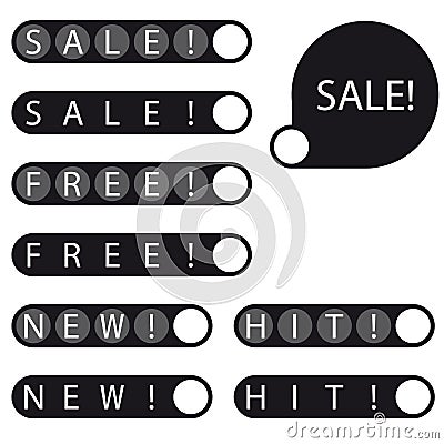 Stickers sale free new hit label Cartoon Illustration