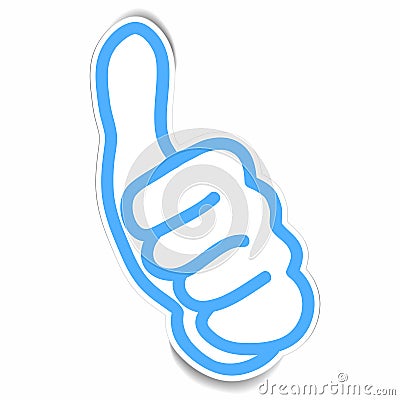 Stickers of Very good hand gesture Vector Illustration