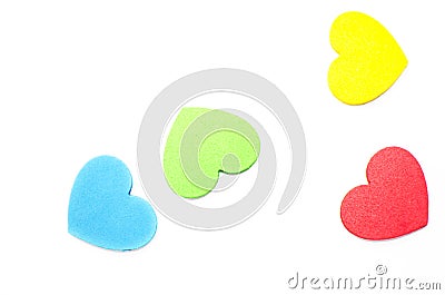 Stickers on a white background Stock Photo