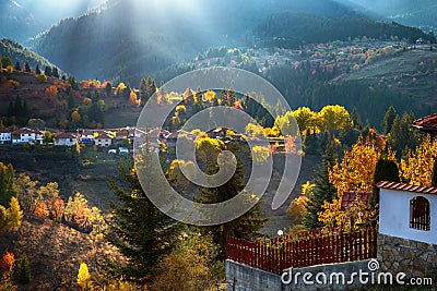Stickle village high in the mountains Stock Photo