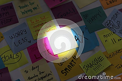 Sticky Note Post It Board Office Concept Stock Photo