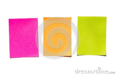 Sticky notes. Memo stick or post note Stock Photo