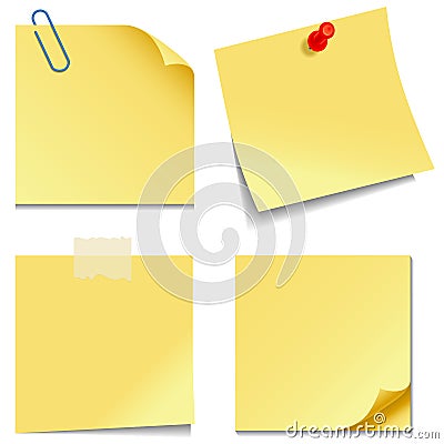 Sticky Notes Vector Illustration