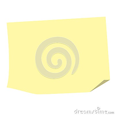 Sticky paper note Vector Illustration