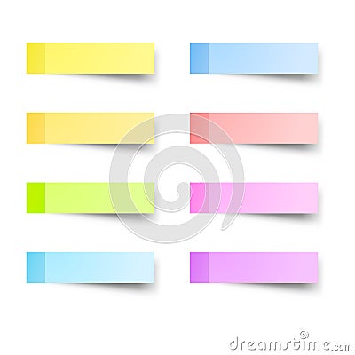 Sticky reminder notes Vector Illustration