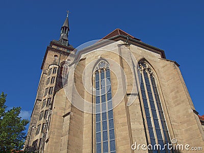 Stiftskirche Church, Stuttgart Stock Photo