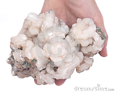 Stilbite natural cluster Stock Photo