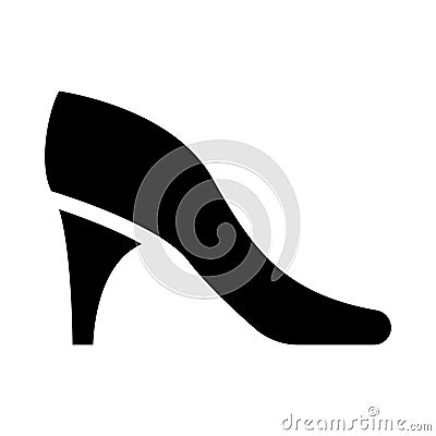 Stiletto glyph flat vector icon Vector Illustration