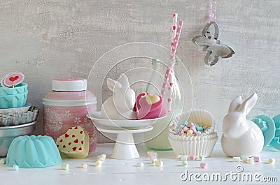 Still life with bakeware to easter Stock Photo