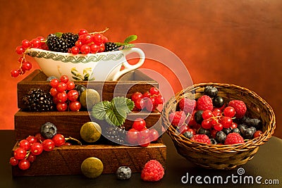 Still Life With Berries Stock Photo