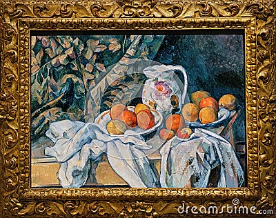 Still Life with a Curtain 1898 Editorial Stock Photo