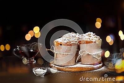 Still life of holiday cakes Stock Photo