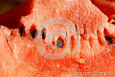 Still life with ripe watermelon flesh Stock Photo