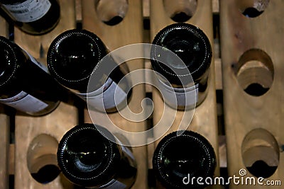 A still life with some wine bottles Editorial Stock Photo